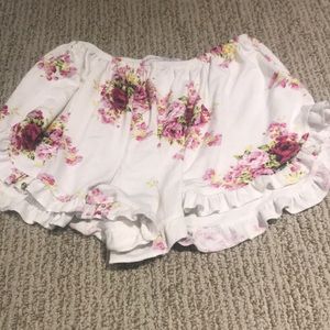 Flowered print shorts